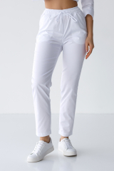 Женские медицинские брюки (стрейч / белые): цена, фото, отзывы